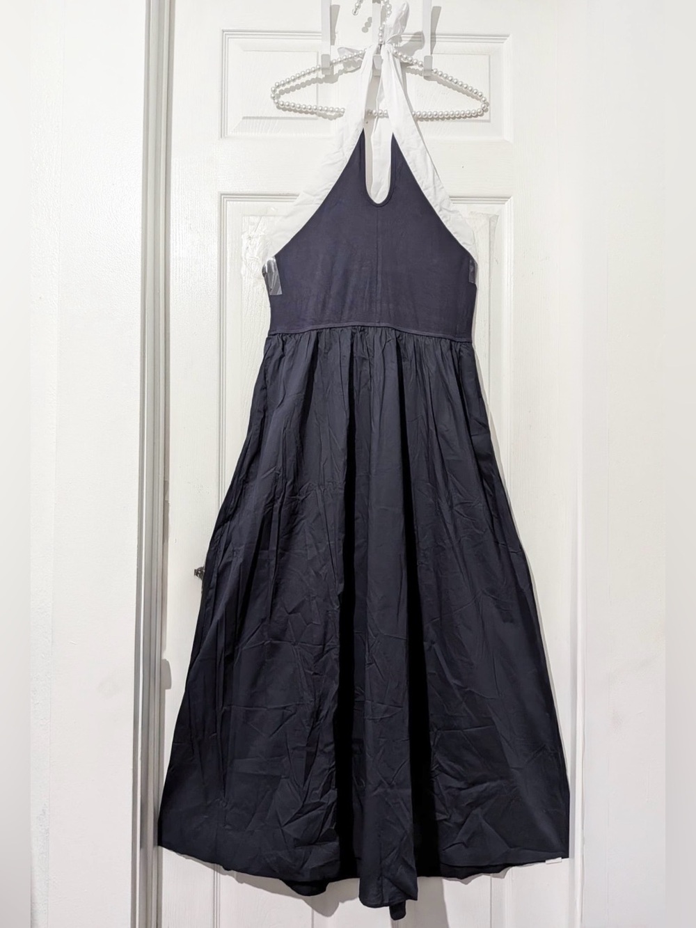 Commense Color Block Halter Keyhole Midi Dress - Picture 14 of 14